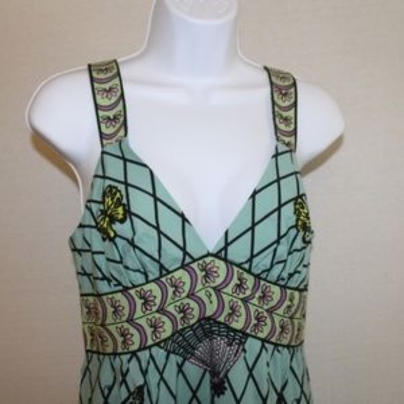 Tibi Empire Waist 100% Cotton summer Dress Size 6 - Picture 2 of 7